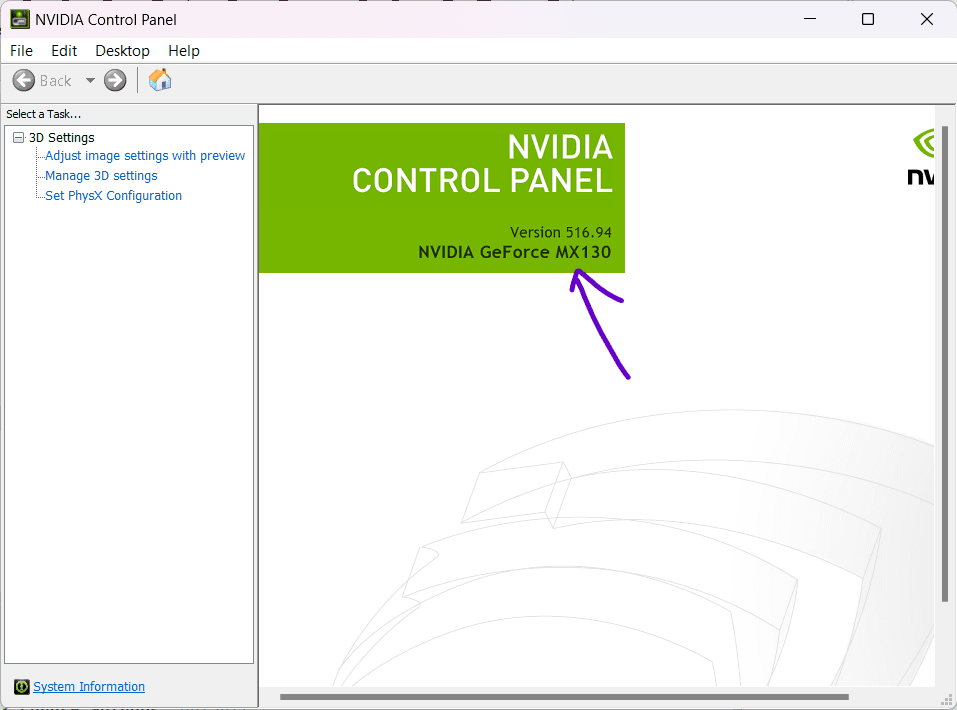 Nvidia Control Panel Driver