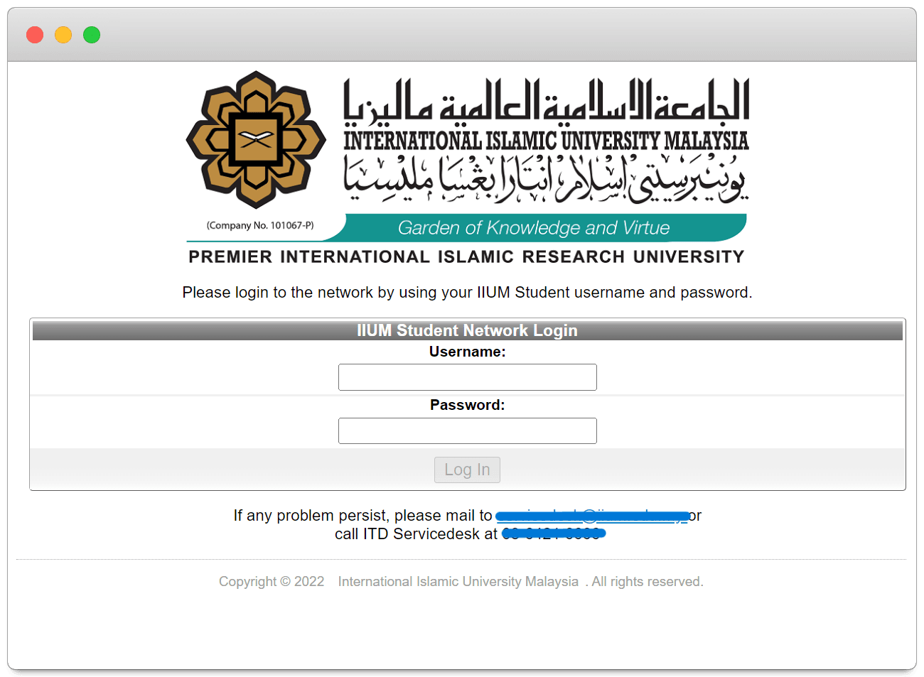 IIUM-Student-Captive-Portal